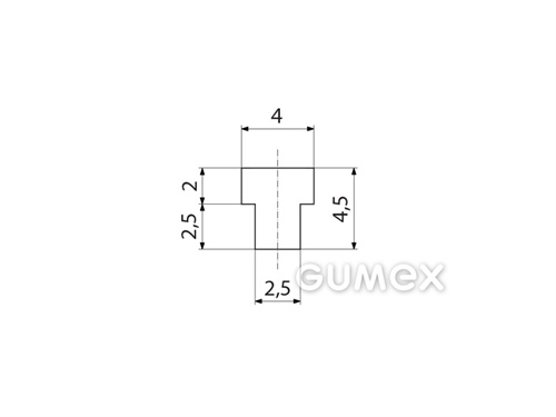 SILIKONOVÉ PROFILY TVARU "T"